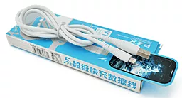Кабель PZX V168 USB-A - Lightning 12w 5a 1м cable White - фото Кабель PZX V168 USB-A - Lightning 12w 5a 1м cable White