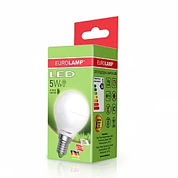 Світлодіодна лампа (LED) EUROLAMP ЕКО G45 5W E14 3000K (LED-G45-05143(D)) - мініатюра 2