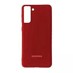Чохол 1TOUCH Silicone Case Full для Samsung Galaxy S21 Plus Red