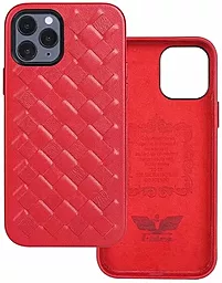 Чехол Apple Leather Case Sheep Weaving for iPhone XS Max Red - миниатюра 3