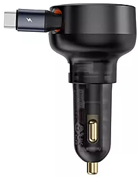 Автомобильное зарядное устройство Baseus Enjoyment Pro 60w PD/QC USB-C/USB-A ports car charger + USB-C cable black (C00057800111-00) - фото Автомобильное зарядное устройство Baseus Enjoyment Pro 60w PD/QC USB-C/USB-A ports car charger + USB-C cable black (C00057800111-00)