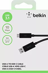 USB Кабель Belkin Type-C 1.8m Black (F2CU032bt06-BLK) - мініатюра 3