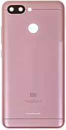 Задняя крышка корпуса Xiaomi Redmi 6 на 1 Sim карту со стеклом камеры Original Pink - фото Задняя крышка корпуса Xiaomi Redmi 6 на 1 Sim карту со стеклом камеры Original Pink
