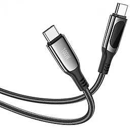 USB PD Кабель Hoco S51 20V 5A 1.2M USB Type-C - Type-C Cable Black - мініатюра 3