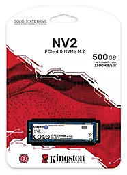 Накопичувач SSD Kingston M.2 2280 NV2 500GB (SNV2S/500G) - мініатюра 3