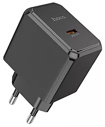 Мережевий зарядний пристрій Hoco CS15A 30w PD USB-C home charger black
