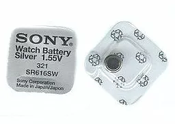 Батарейки Sony SR616SW (321) 1шт 1.55 V - фото Батарейки Sony SR616SW (321) 1шт 1.55 V