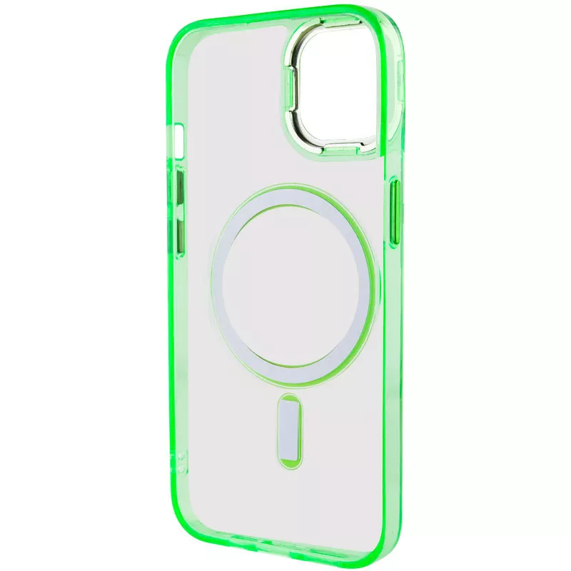 Чехол Epik Iris with MagSafe для Apple iPhone 14 Light Green - фото 4