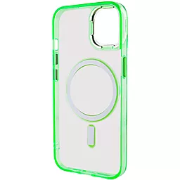 Чехол Epik Iris with MagSafe для Apple iPhone 14 Light Green - миниатюра 4 Чехол Epik Iris with MagSafe для Apple iPhone 14 Light Green - миниатюра 4
