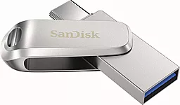 Флешка SanDisk Ultra Dual Drive Luxe 128 GB USB 3.2 Gen. 1 Type A + Type-C (SDDDC4-128G-G46) - фото Флешка SanDisk Ultra Dual Drive Luxe 128 GB USB 3.2 Gen. 1 Type A + Type-C (SDDDC4-128G-G46)