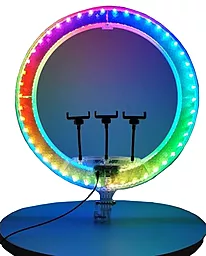 Лампа кольцевая LED 56 cm 22" — 3D-56 480 pcs Lights+112 Pcs RGB Lights