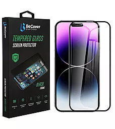 Защитное стекло BeCover для Apple iPhone 14 Pro Max Black (707969) - фото Защитное стекло BeCover для Apple iPhone 14 Pro Max Black (707969)