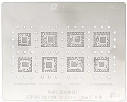 BGA трафарет (для реболлинга) Amaoe SU:1 для SPREADTRUM SC CPU-0.12 mm
