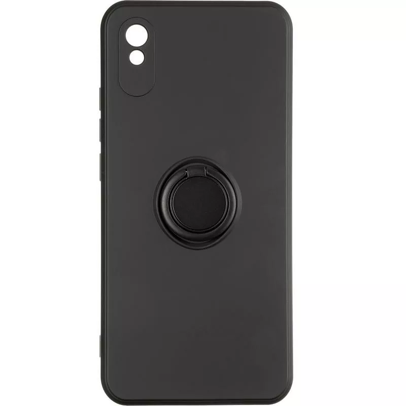 Чехол Gelius Ring Holder Case для Xiaomi Redmi 9A Black - фото 1