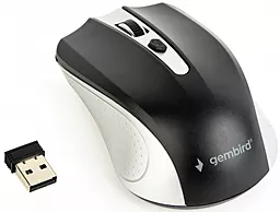 Компьютерная мышка Gembird MUSW-4B-04-SB Silver/Black - миниатюра 2