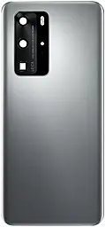 Задняя крышка корпуса Huawei P40 Pro со стеклом камеры Original Silver - фото Задняя крышка корпуса Huawei P40 Pro со стеклом камеры Original Silver