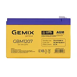 Аккумуляторная батарея Gemix 12V 7Ah (GBM1207)