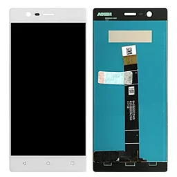 Дисплей Nokia 3 Dual Sim с тачскрином, White - фото Дисплей Nokia 3 Dual Sim с тачскрином, White