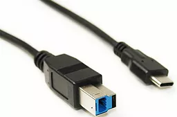 USB Кабель PowerPlant Type-C to BM Cable Black (KD00AS1275)