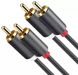 Аудио кабель Ugreen AV104 2xRCA M/M Cable 1.5 м black (10517) - фото Аудио кабель Ugreen AV104 2xRCA M/M Cable 1.5 м black (10517)