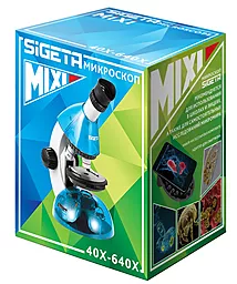 Мікроскоп SIGETA MIXI 40x-640x Blue з адаптером для смартфона - мініатюра 2
