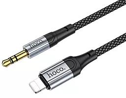 Аудіо кабель Hoco UPA26 AUX mini Jack 3.5 мм - Lightning М/М Cable 1 м black