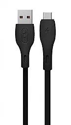 USB Кабель SkyDolphin S22V Soft Silicone micro USB Cable Black