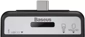 Адаптер-переходник Baseus USB-C to USB3.0/Card Reader Black (ACTQY-01) - миниатюра 3