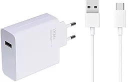 Мережевий зарядний пристрій Xiaomi 120w charger + USB USB-C cable high copy white