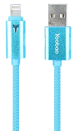 Кабель USB Yoobao Colourful Lightning Reversible Cable YB-408 Blue