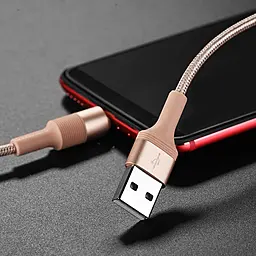 Кабель Borofone BX21 USB-A - Type-C 15w 3a 1м cable Rose/Gold - миниатюра 2 Кабель Borofone BX21 USB-A - Type-C 15w 3a 1м cable Rose/Gold - миниатюра 2