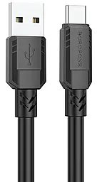 Кабель Borofone BX81 Goodway USB-A - Type-C 15w 3a 1м cable Black - фото Кабель Borofone BX81 Goodway USB-A - Type-C 15w 3a 1м cable Black