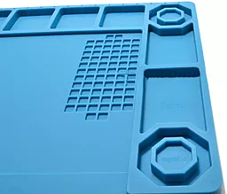 Силіконовий термостійкий килимок для пайки AxTools Silicone Heavy Mate One 180х240 мм синій - мініатюра 5