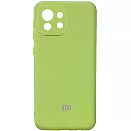 Чохол Epik Silicone Cover Full Camera (AA) для Xiaomi Mi 11 Lite Мятний / Mint