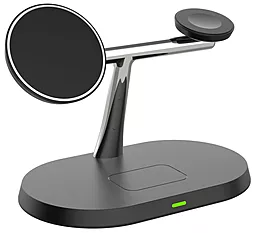 Беспроводная док-станция EasyLife NNZ10 15w 3-in-1 wireless charger black - фото Беспроводная док-станция EasyLife NNZ10 15w 3-in-1 wireless charger black