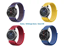 Набір ремінців 4 кольори Nylon Style Becover для Nokia / Withings Steel / Steel HR Boy Multicolor (706557)