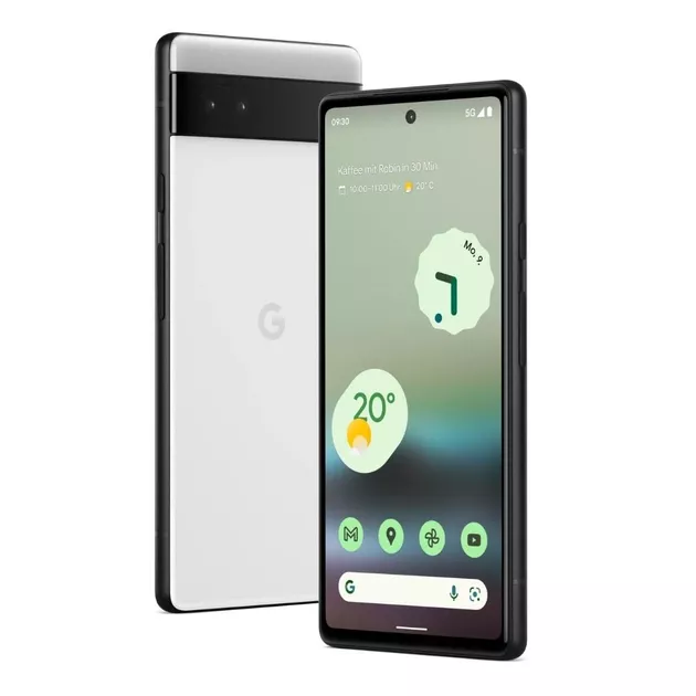 Смартфон Google Pixel 6A 6/128GB Dual Sim Chalk - фото 1