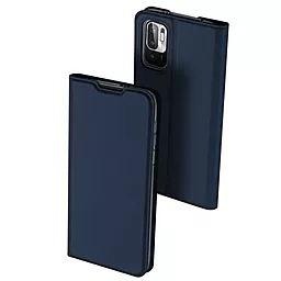 Чехол Dux Ducis с карманом визиток Xiaomi Redmi Note 10 5G, Poco M3 Pro Blue