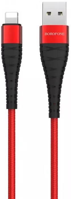 Кабель Borofone BX32 Munificent USB-A - Lightning 12w 2.4a 1м cable Red - фото 1