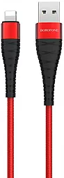 Кабель Borofone BX32 Munificent USB-A - Lightning 12w 2.4a 1м cable Red - фото Кабель Borofone BX32 Munificent USB-A - Lightning 12w 2.4a 1м cable Red
