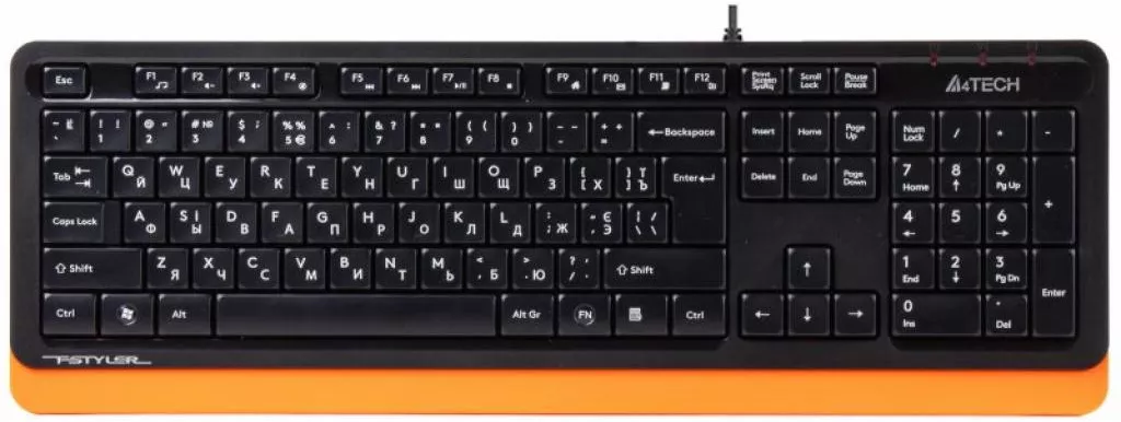 Клавиатура A4Tech FK10 Orange - фото 1