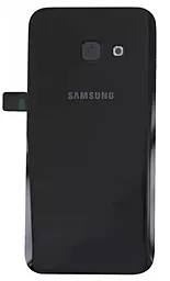 Задняя крышка корпуса Samsung Galaxy A3 2017 A320 со стеклом камеры Original Black Sky
