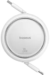 Кабель Baseus Free2Pull Retractable USB Type-C - Lightning 20w 3a 1м PD cable White (P10364501211-00) - фото Кабель Baseus Free2Pull Retractable USB Type-C - Lightning 20w 3a 1м PD cable White (P10364501211-00)