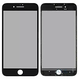 Корпусне скло дисплея Apple iPhone 7 Plus (з OCA плівкою і поляризаційною плівкою) with frame (original) Black