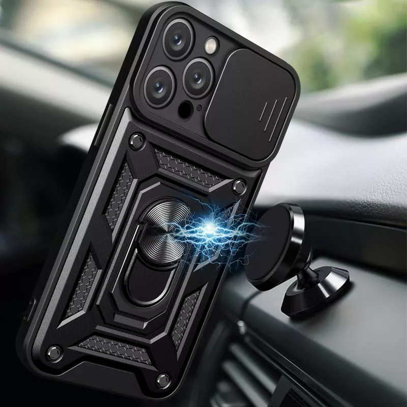 Чехол Epik Camshield Serge Ring для Apple iPhone 11 Pro Black - фото 2
