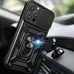Чехол Epik Camshield Serge Ring для Apple iPhone 11 Pro Black - миниатюра 2 Чехол Epik Camshield Serge Ring для Apple iPhone 11 Pro Black - миниатюра 2