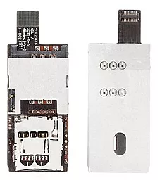 Шлейф HTC S510b Rhyme с коннектором SIM-карты и карты памяти Original