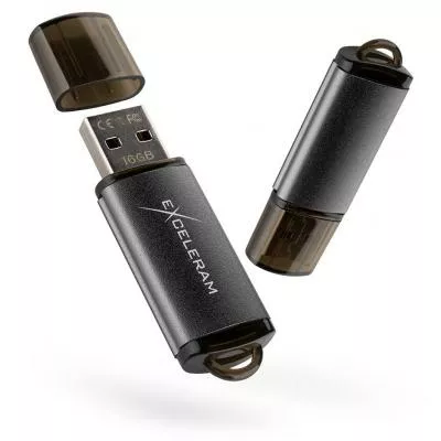 Флешка Exceleram 8GB A3 Series USB 2.0 (EXA3U2B08) Black - фото 6