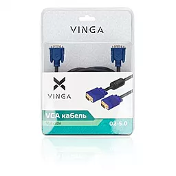 Видеокабель Vinga VGA 5.0m (VGA02-5.0) - миниатюра 3