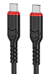Кабель USB PD Hoco X59 Victory 60w 3a 2m USB Type-C - Type-C cable black